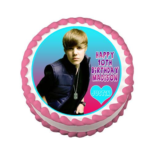 JUSTIN BIBER #3 Edible Cake Image Party Decoration  