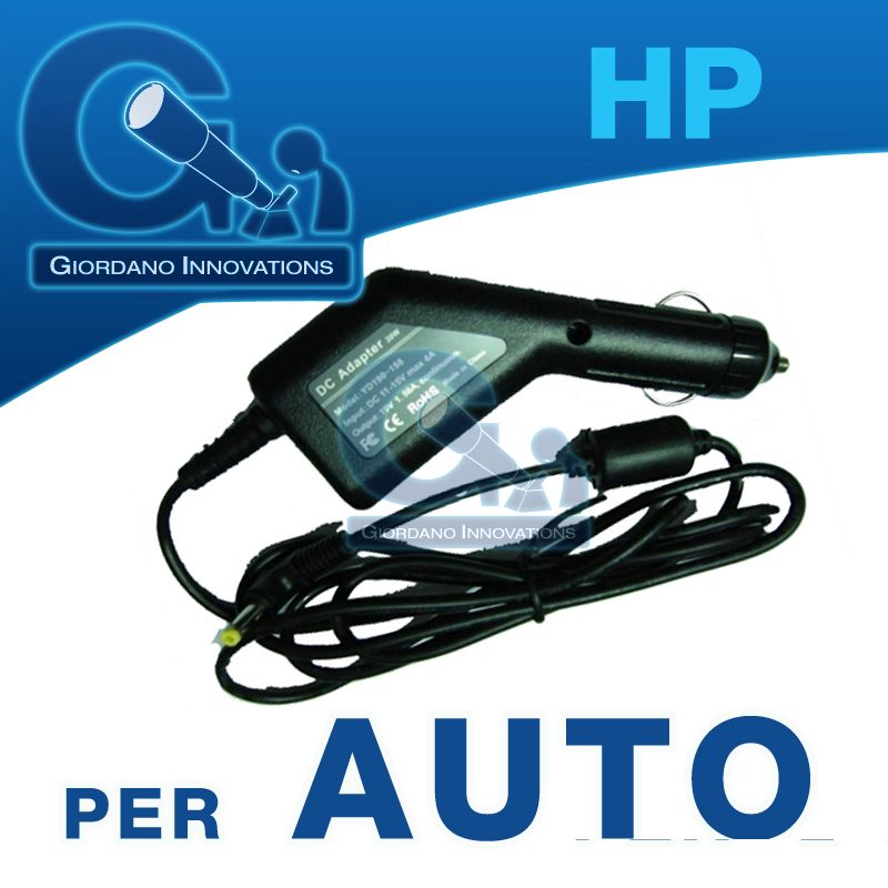 Alimentatore   carica batteria per auto compatibile per Hp