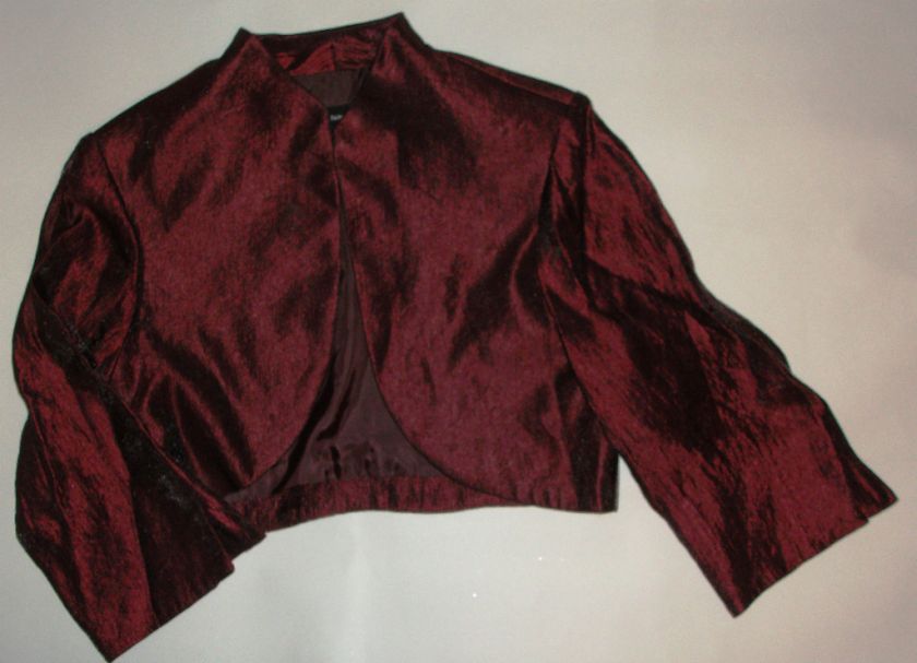 NWOT Genunie R & M RICHARDS whine color bolero, size 14  