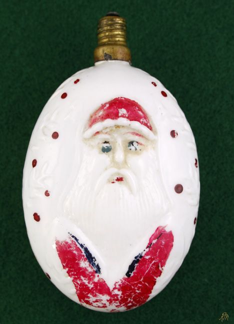 Vintage SANTA FIGURAL LIGHT BULB  