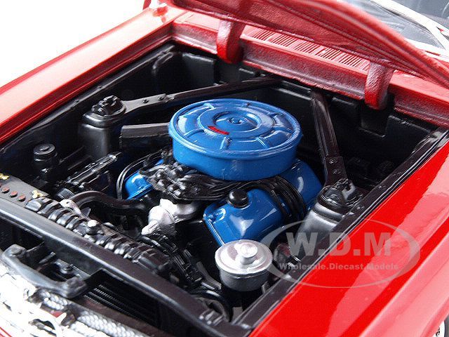 1964 1/2 FORD MUSTANG RED HT 118 DIECAST MODEL  