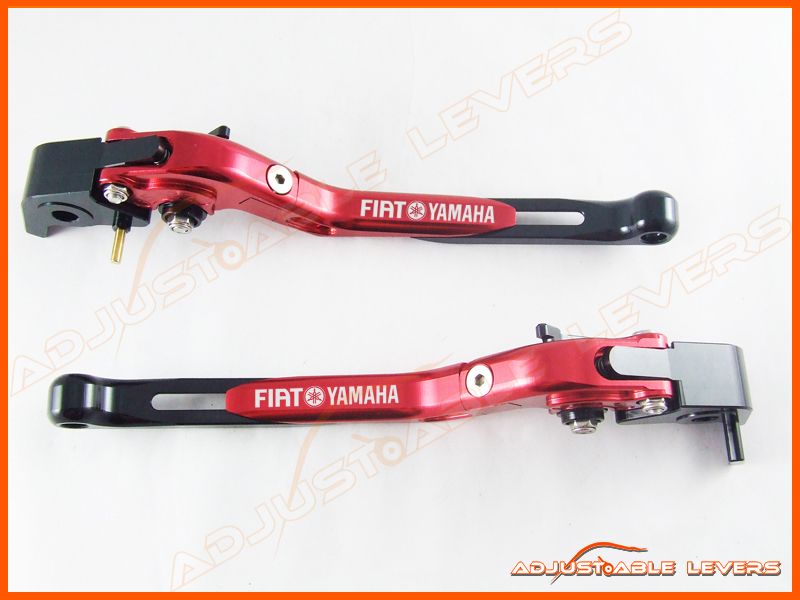 Fiat Yamaha Logo 04 08 Yamaha YZF R1 Red Folding Adjustable Brake 