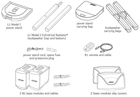 BOSE L1 MODEL I DUAL SYSTEM QUAD BASS PACKAGE  