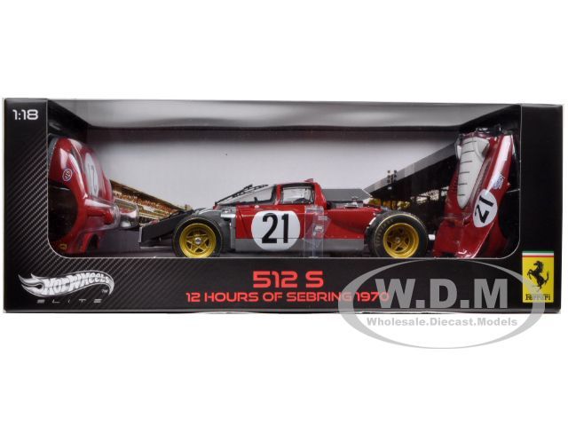   512 S #21 Sebring 1970 Elite Edition die cast car model by Hotwheels