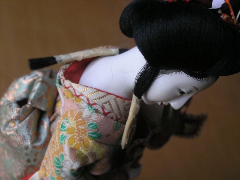   Vintage Japanese Kyugetsu Geisha Kimono Display Doll 13 Inches Tokyo