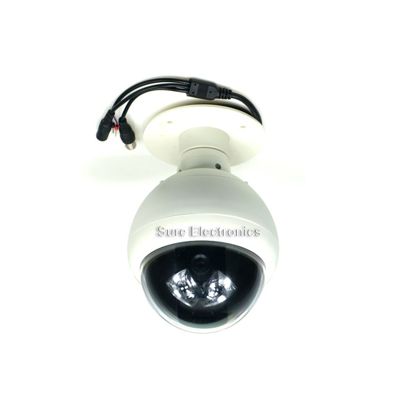   CCD Indoor/Outdoor 5 15MM Pan Tilt Zoom Dome Camera w 24 IR  