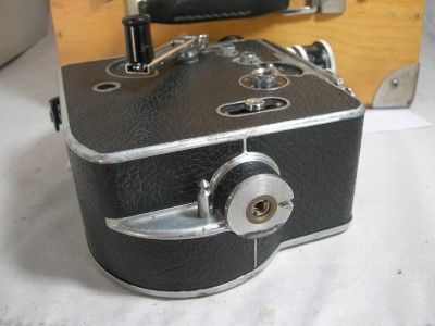 NICE PAILLARD BOLEX H16 16MM MOVIE CAMERA W/ YVAR 12.8 16MM AR LENS 