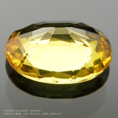 OVAL TOP GOLDEN YELLOW CEYLON SAPPHIRE 2.46 CT.  