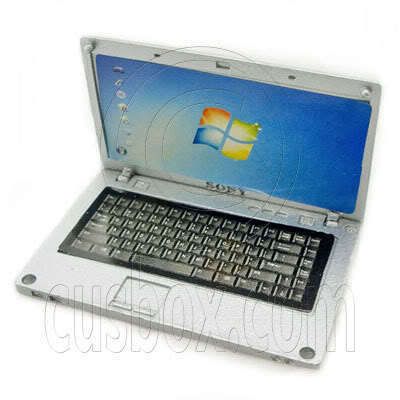 Silver Metal 169 Notebook Netbook Dollhouse Miniature  