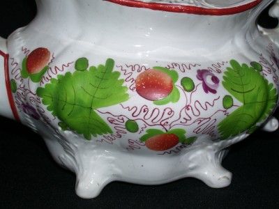 1790 GAUDY DUTCH CREAMWARE STRAWBERRY TEAPOT  