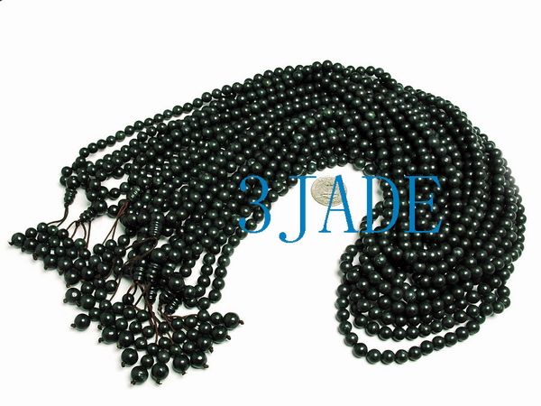 32 Black Jade Meditation Yoga 108 Prayer Beads Mala  