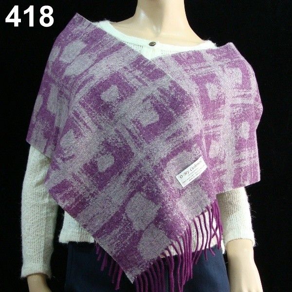 100% 2ply Cashmere wool Scarf Shawl Color box 340  