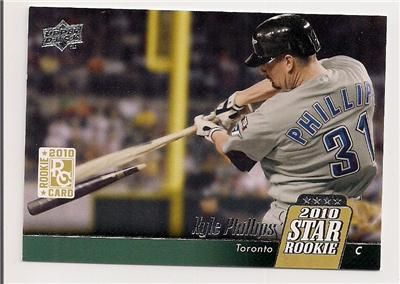 2010 Toronto Blue Jays Kyle Phillips UD STAR ROOKIE  