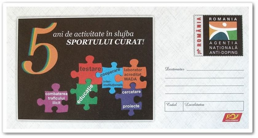   stamps Romanian anti doping agency drugs in sport Romania 2011  