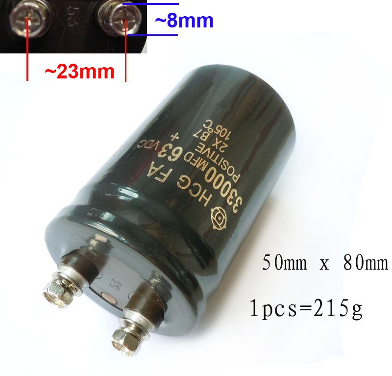 63V 47000uf Electrolytic Capacitor Radial 65x108mm x1pc  