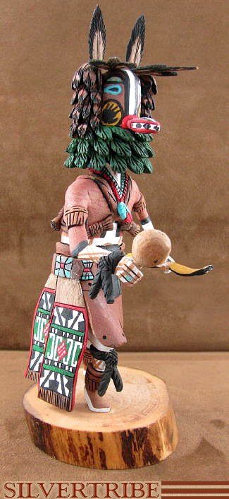 HOPI KACHINA DOLL HOTOTO OR BADGER BY RON DUWYENIE  