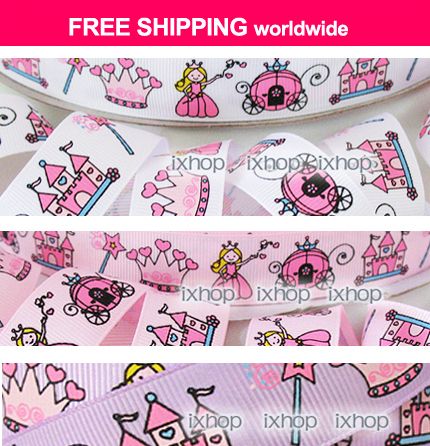   Fairytale Princess (U PICK COLOR) Grosgrain Ribbon 7100/10 2225  