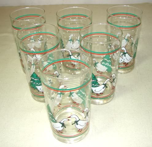 GLASSES/TUMBLERS~~A Gaggle of Geese~Holiday/Christmas  