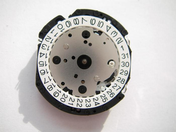 Hattori VD53B watch movement N.O.S. 3 register chronograph date 4/5 