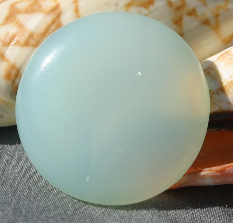 Chrysoprase Round 43ct Cabochon 29mm x 6mm BnC Jewelry  