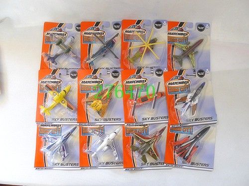 Lots of 12 Matchbox Hero City Sky Busters Metal Airplanes MISB  