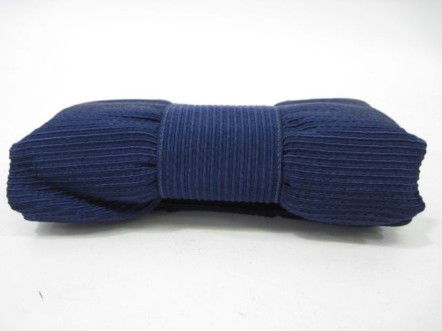 SEPCOEUR Navy Pleated Bowtie Clutch Handbag  