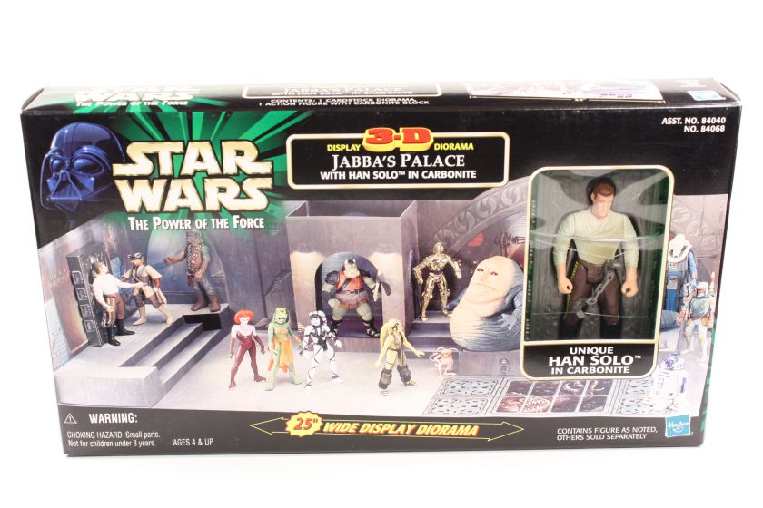   POTF Jabbas Palace with Han Solo in Carbonite 3D Display MIB  