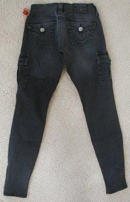 NWT True Religion WMS Krista skinny cargo legging jeans  