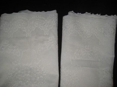 Pair of Lace Toppers or Curtains  