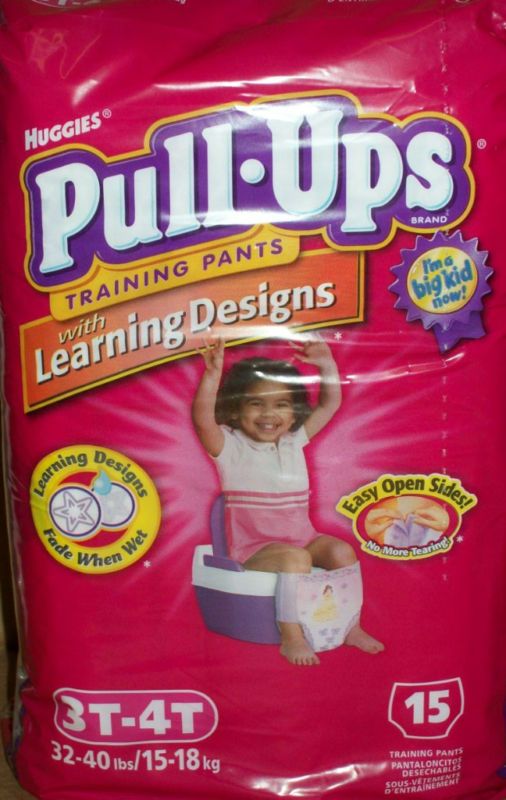 Case (6) Girls 3T 4T Huggies Pullups 15 Count 32 40 LBS  