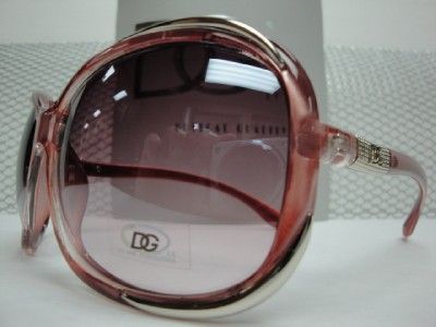 NEW 2012 TRENDY CLASSIC VINTAGE STYLE LADIES PINK DG SUN GLASSES 