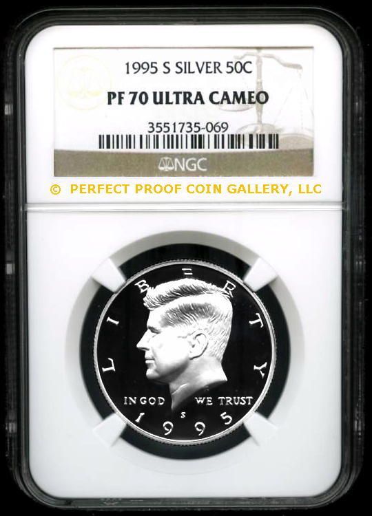 NGC PF70 UC 1995 S SILVER KENNEDY HALF PF 70  