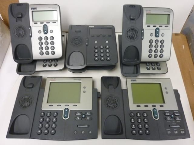 LOT 8 CISCO PHONE 7902 7911 7912 7941 SERIES VOIP IP  