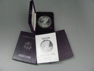 1990 S Silver Proof American Eagle Dollar Coin US Mint  