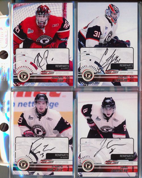 2008 09 Quebec Remparts Signature Album 24 Card Set  