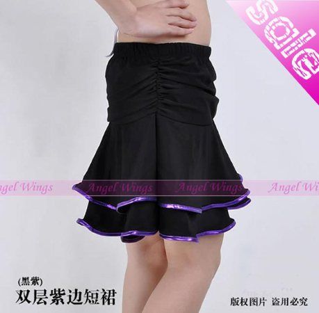 Flamenco Latin Cha Cha Ballroom belly Dance Short Skirt 9 colours