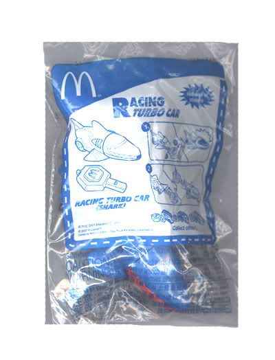 Mcdonalds Happy Meal Toy Racing Turbo car   Shark  