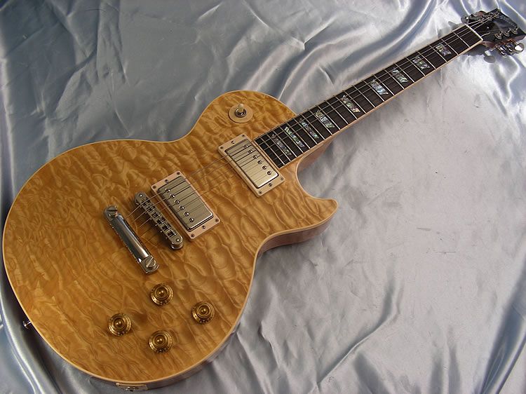 2003 Gibson Custom Shop Les Paul Standard Elegant Quilt Top Natural 