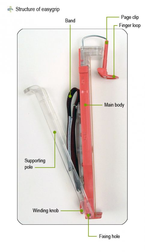 EASY GRIP   Red (Portable Book Holder / EasyGrip )  