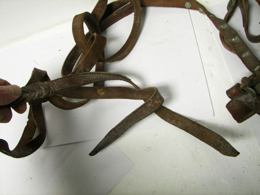 Vintage Antique Western Horse Reins Bridle Bit  