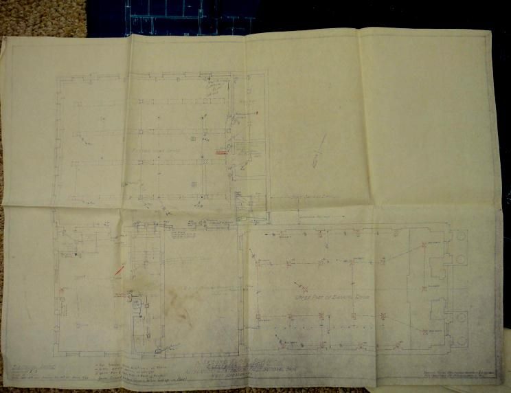 LOT 1945~FIRST NATL BANK west chester pa BLUEPRINTS  