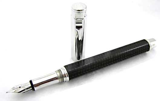 Caran DAche Varius Carbon 3000 Fountain Pen Medium nib  