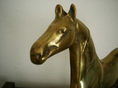 Kings Genius Solid Brass Saddlebred Horse Doorstop One Piece 