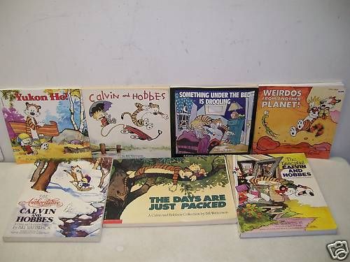 CALVIN & HOBBES COMIC BOOK LOT OF 7 BILL WATTERSON  