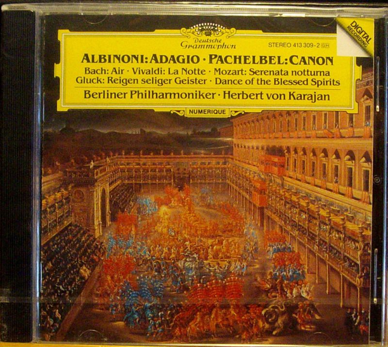 Albinoni Adagio Pachelbel Canon Karajan DGG WG SEALED   