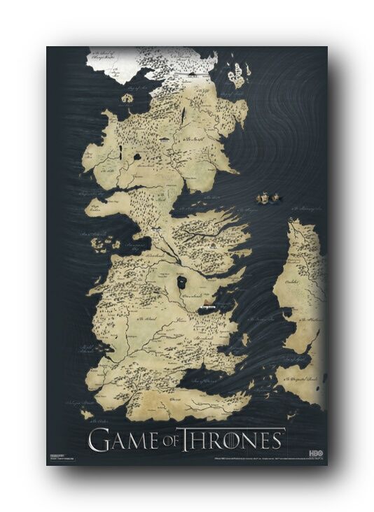 Game Of Thrones Map Poster PAS0284 638211302455  