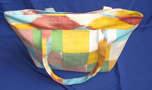 HANDMADE SILK FABRIC IKAT ADRAS SHOULDER BAG 7901  