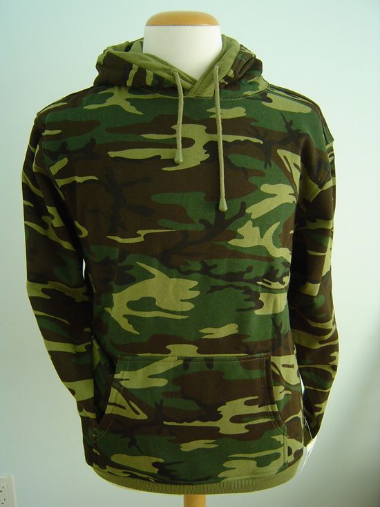 NWT SWEATSHIRT ZIPPED JACKET HOODY CAMOUFLAGE,GREY,BLUE  