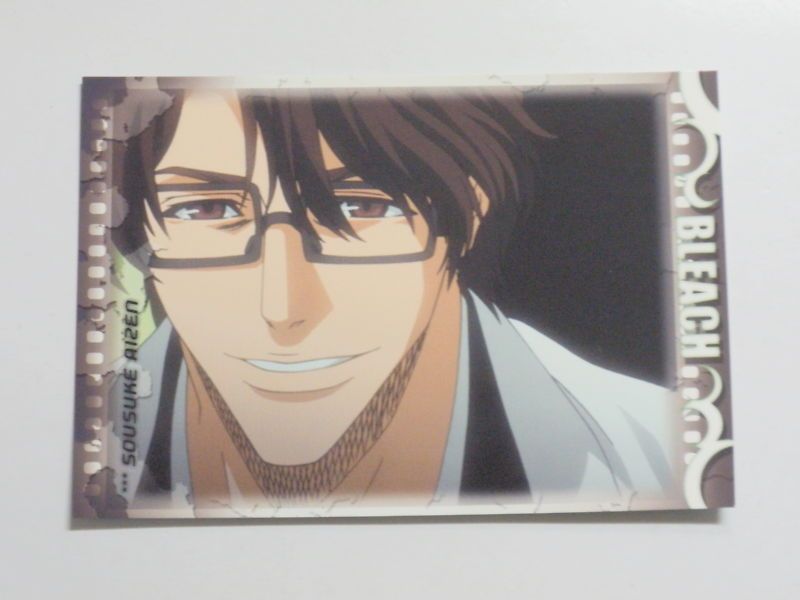 Bleach Anime Character Trading Card CCG, Sousuke Aizen  