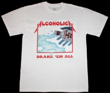 METALLICA ALCOHOLICA DRUKEM ALL KILLEM ALL VODKA BEER THRASH NEW 